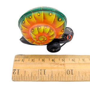 Vintage German Tin Snail Friction Toy