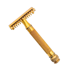 Antique 1920 Gold Tone Gillette Safety Razor