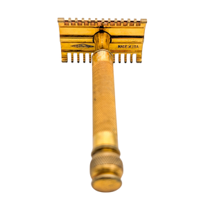 Antique 1920 Gold Tone Gillette Safety Razor