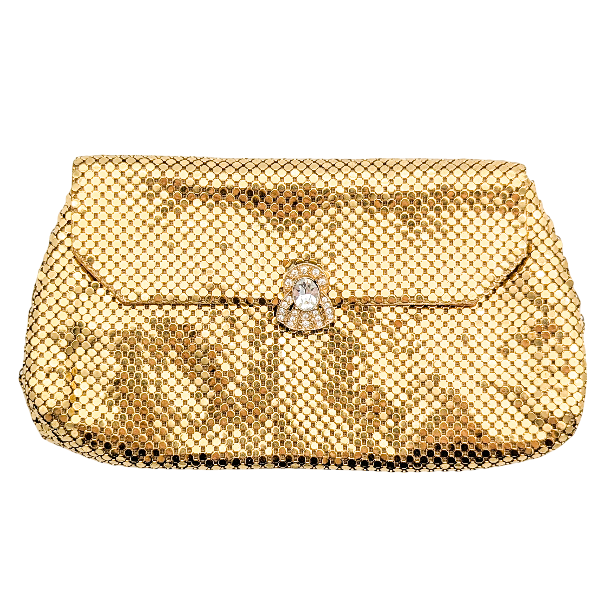 Vintage Whiting & Davis Gold Tone Mesh Coin Purse