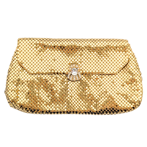 Vintage Whiting & Davis Gold Tone Mesh Coin Purse