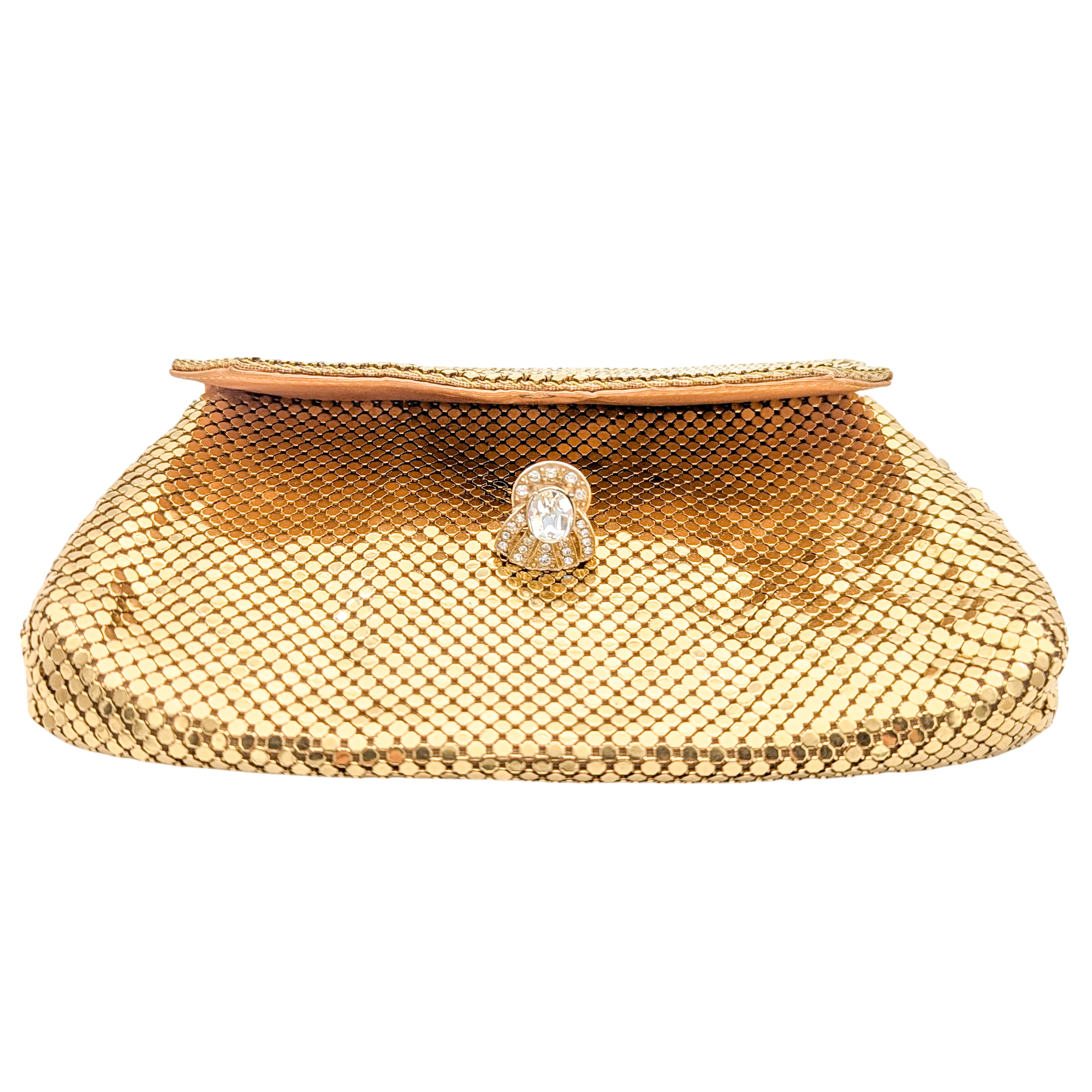 Vintage Whiting & Davis Gold Tone Mesh Coin Purse