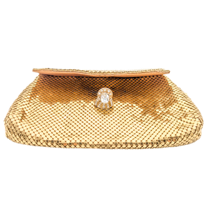 Vintage Whiting & Davis Gold Tone Mesh Coin Purse