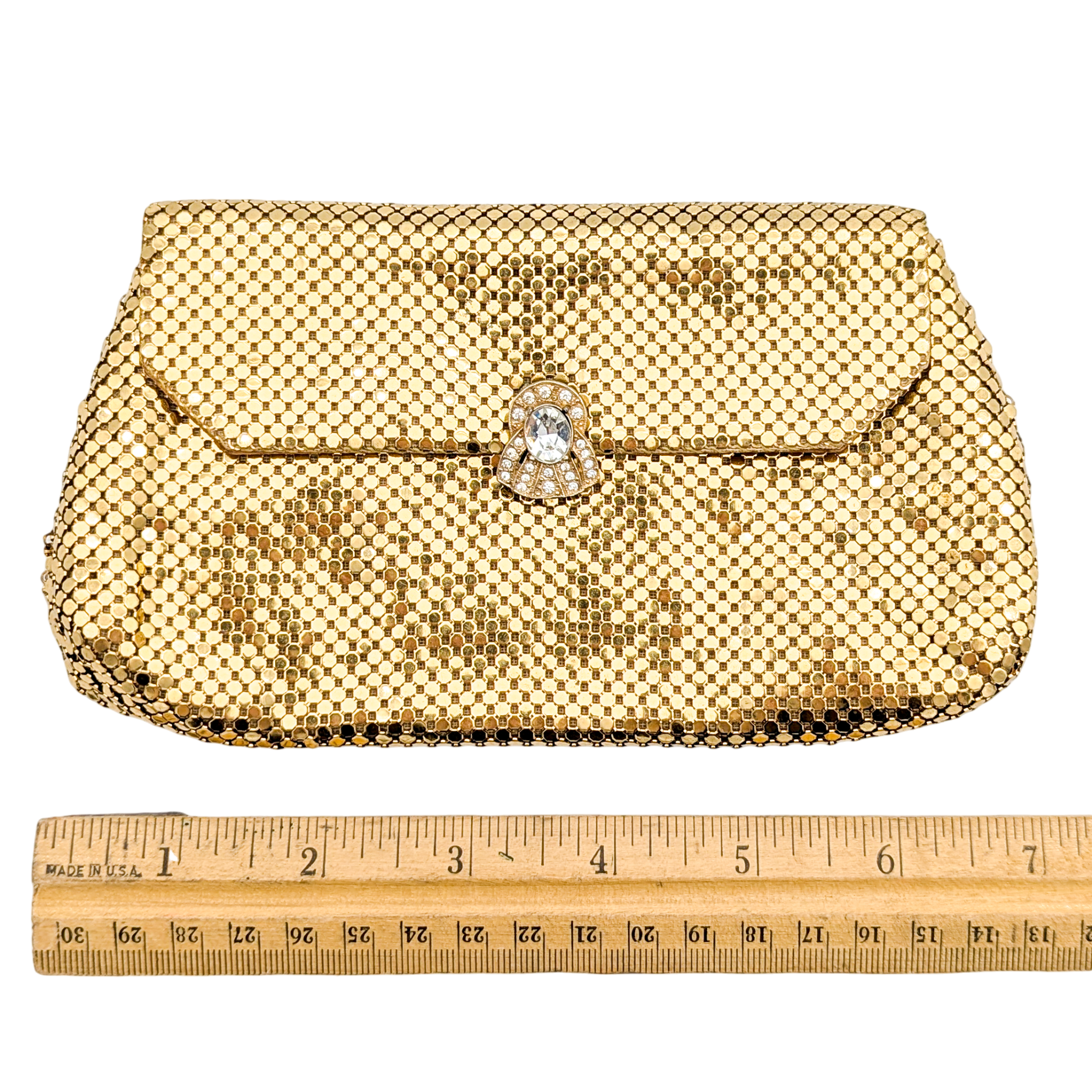 Vintage Whiting & Davis Gold Tone Mesh Coin Purse