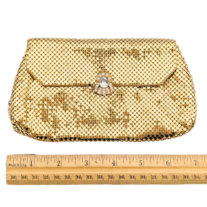 Vintage Whiting & Davis Gold Tone Mesh Coin Purse