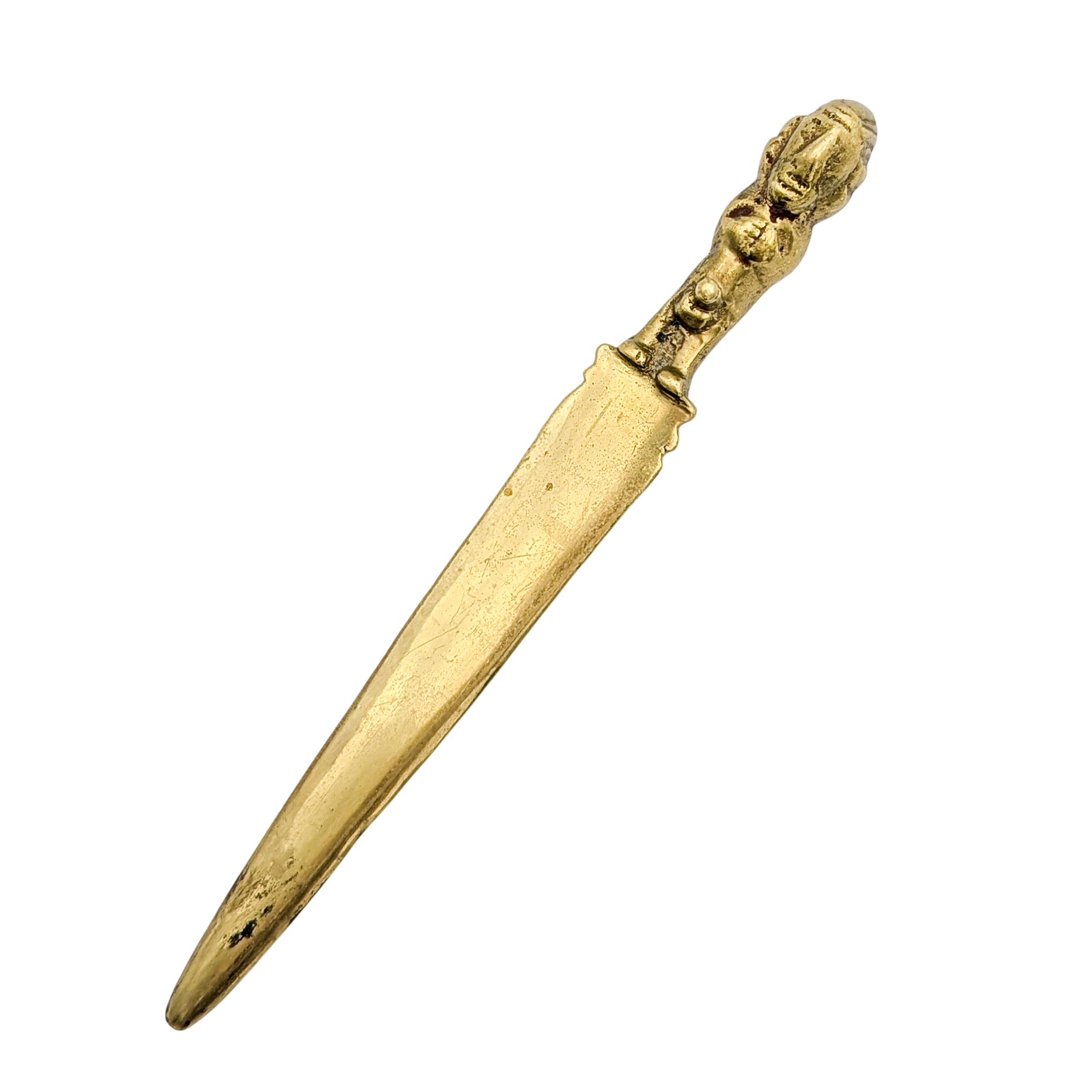 Vintage Brass Fertility Letter Opener