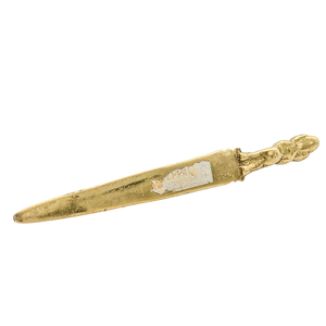 Vintage Brass Fertility Letter Opener