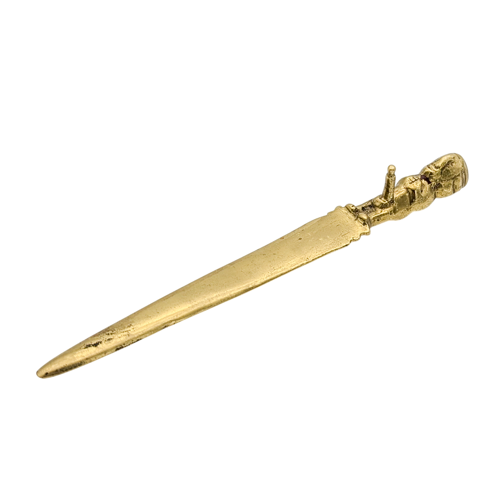 Vintage Brass Fertility Letter Opener