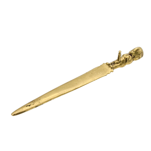 Vintage Brass Fertility Letter Opener