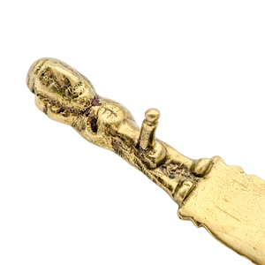 Vintage Brass Fertility Letter Opener