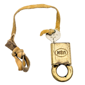 Vintage Corbin Brass USN Push Padlock