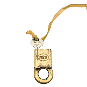 Vintage Corbin Brass USN Push Padlock