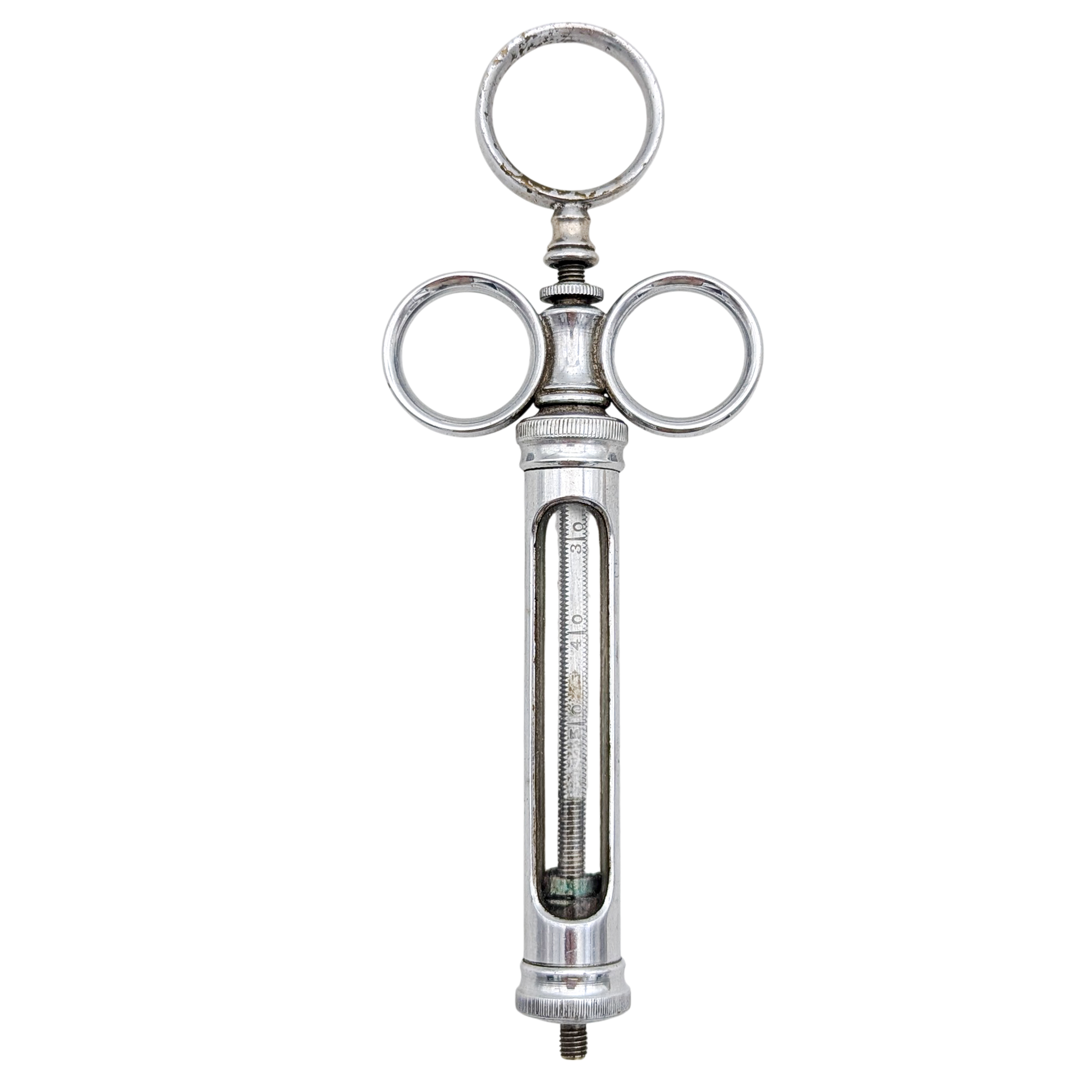 Antique Metal & Glass Syringe