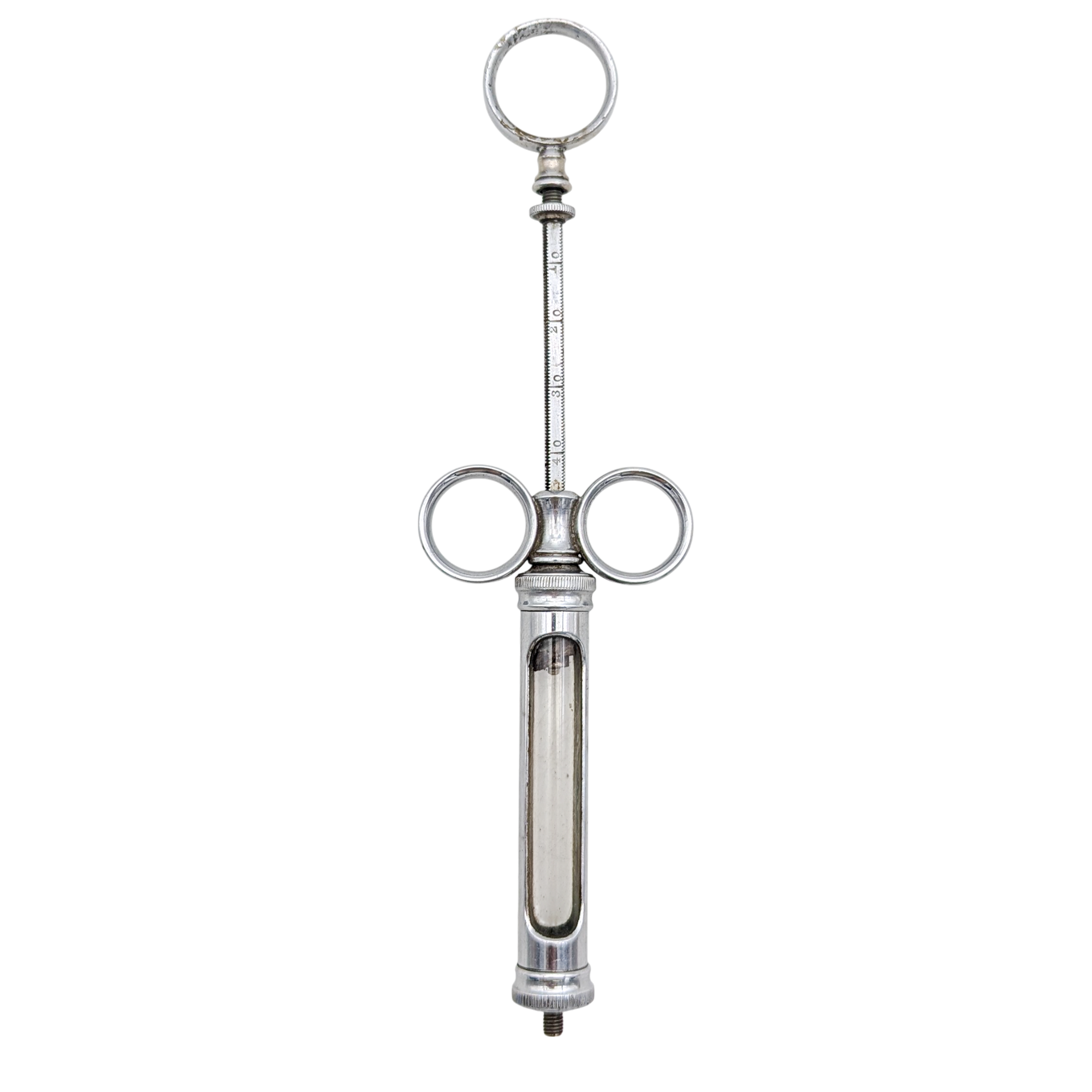 Antique Metal & Glass Syringe
