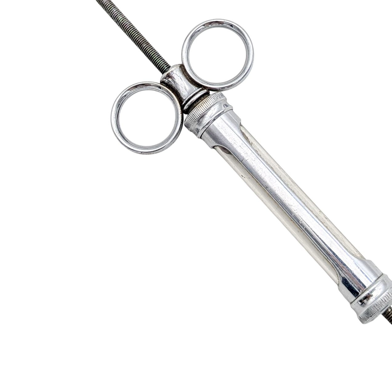 Antique Metal & Glass Syringe