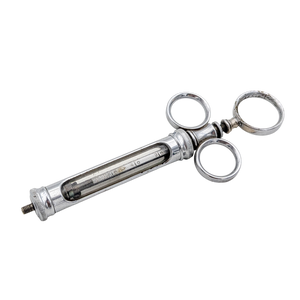 Antique Metal & Glass Syringe