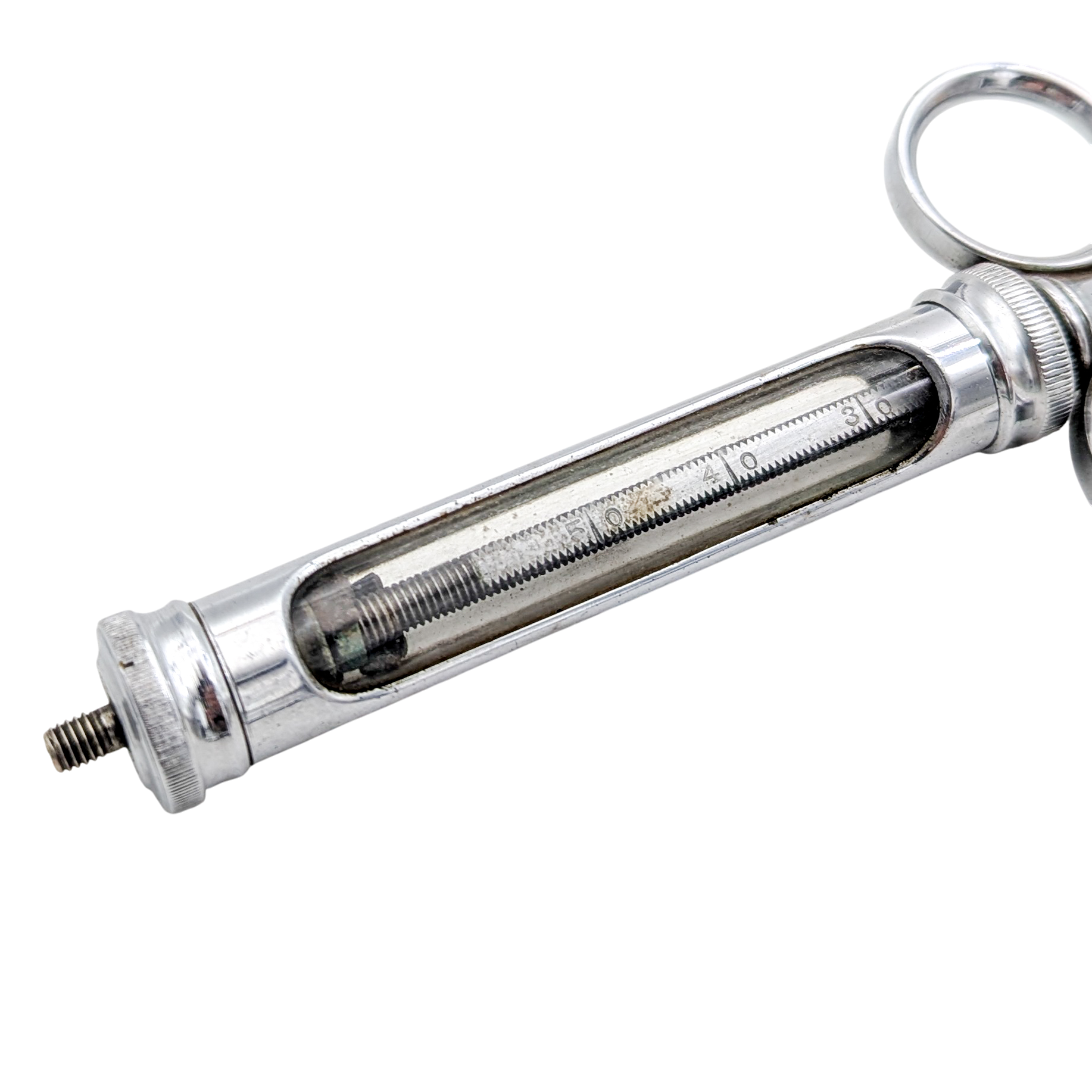 Antique Metal & Glass Syringe
