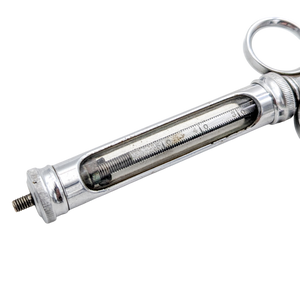Antique Metal & Glass Syringe