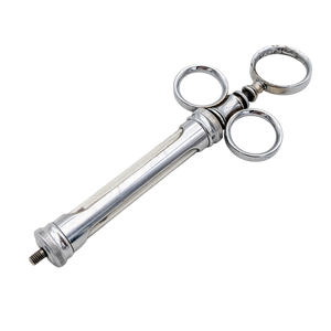 Antique Metal & Glass Syringe