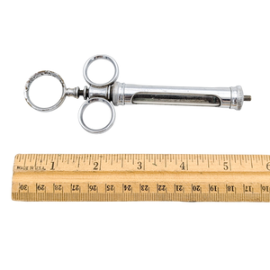 Antique Metal & Glass Syringe