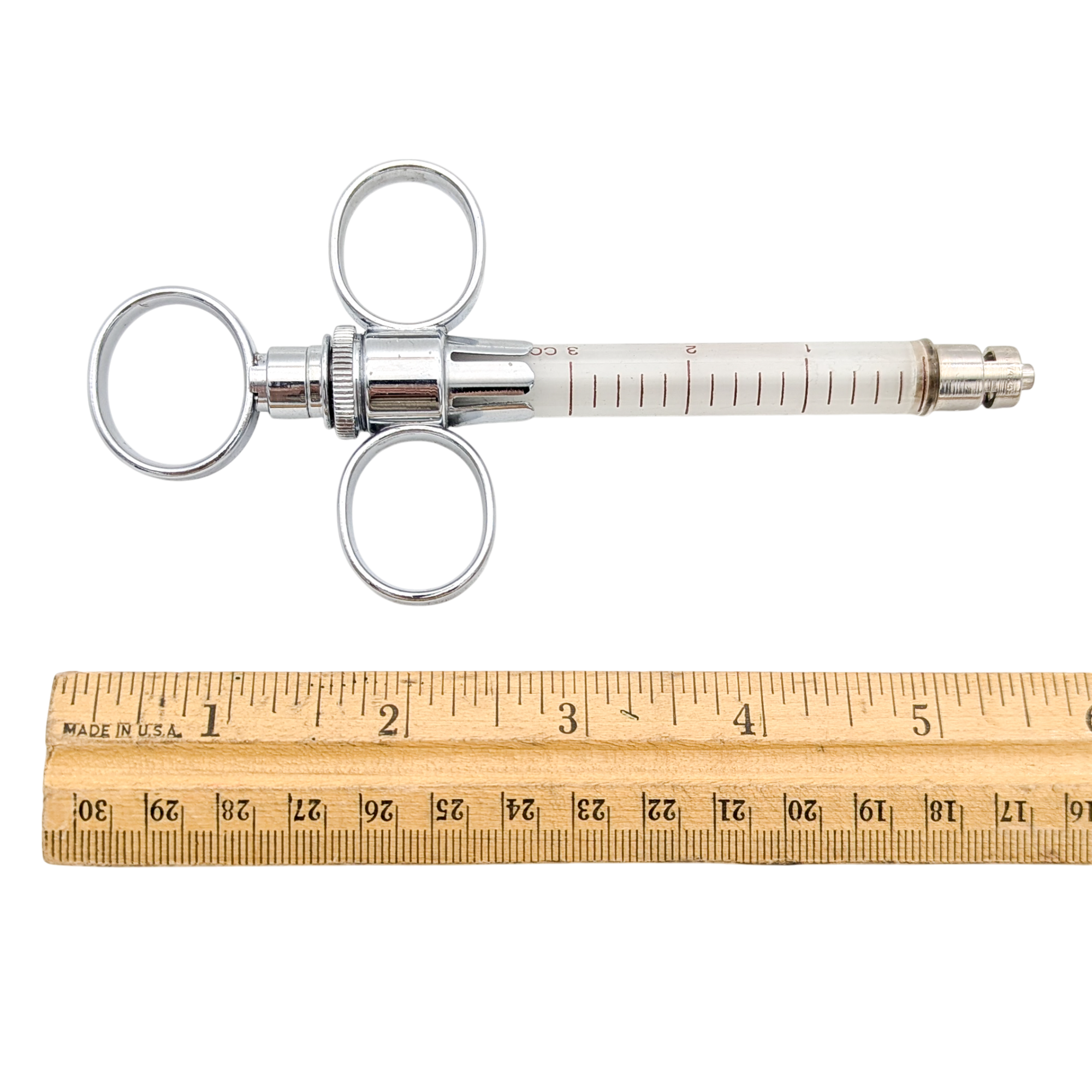 Vintage B-D Luer-Lok Glass Syringe