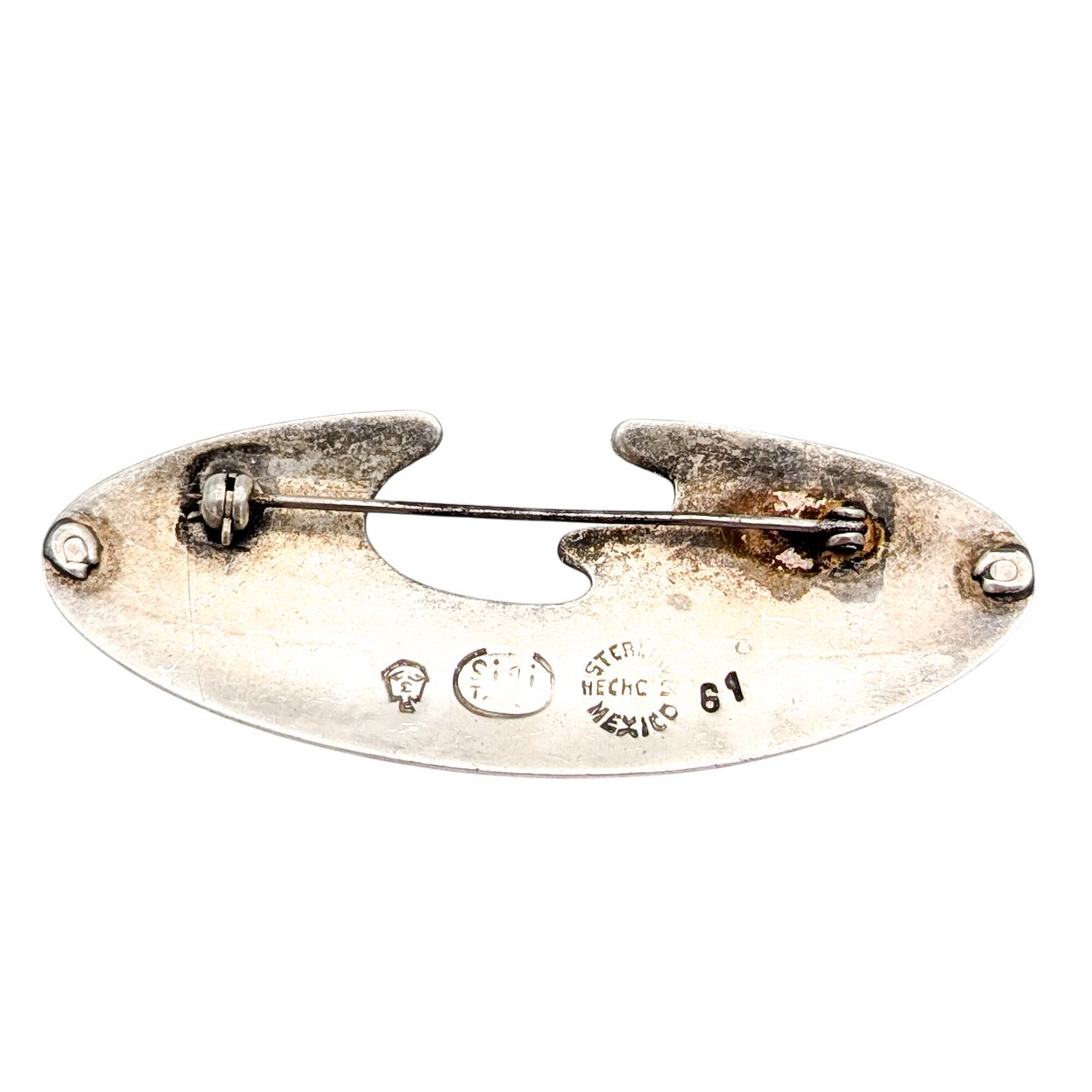 Vintage Taxco Sterling Silver Modernist Brooch