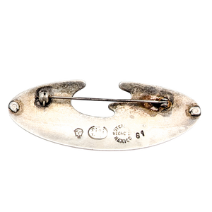 Vintage Taxco Sterling Silver Modernist Brooch
