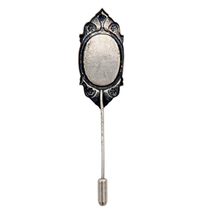 Vintage Art Deco Silver Repousse Hat Pin