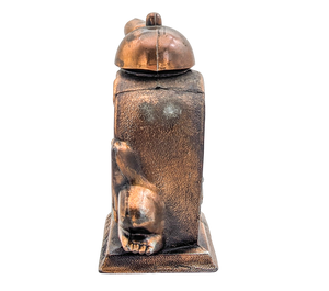 Vintage Time to Save Copper Clock Bank
