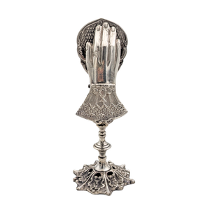 Silverplated Victorian Revival Hand Clip Note Holder