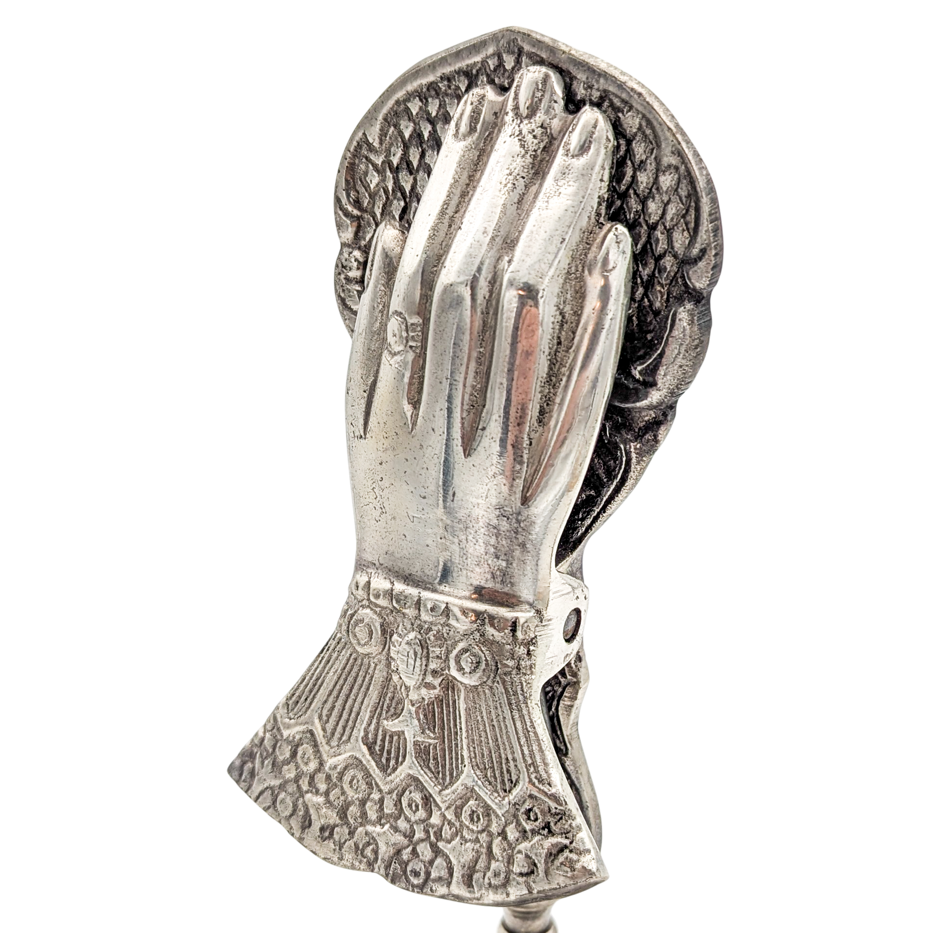 Silverplated Victorian Revival Hand Clip Note Holder