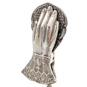Silverplated Victorian Revival Hand Clip Note Holder