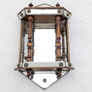 Antique Victorian English Mahogany Wall Shelf