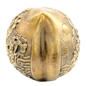 Vintage Chinese Brass Peach Sculpture