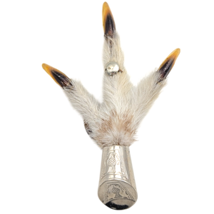 Vintage Scottish Taxidermy Grouse Foot Brooch