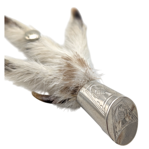 Vintage Scottish Taxidermy Grouse Foot Brooch