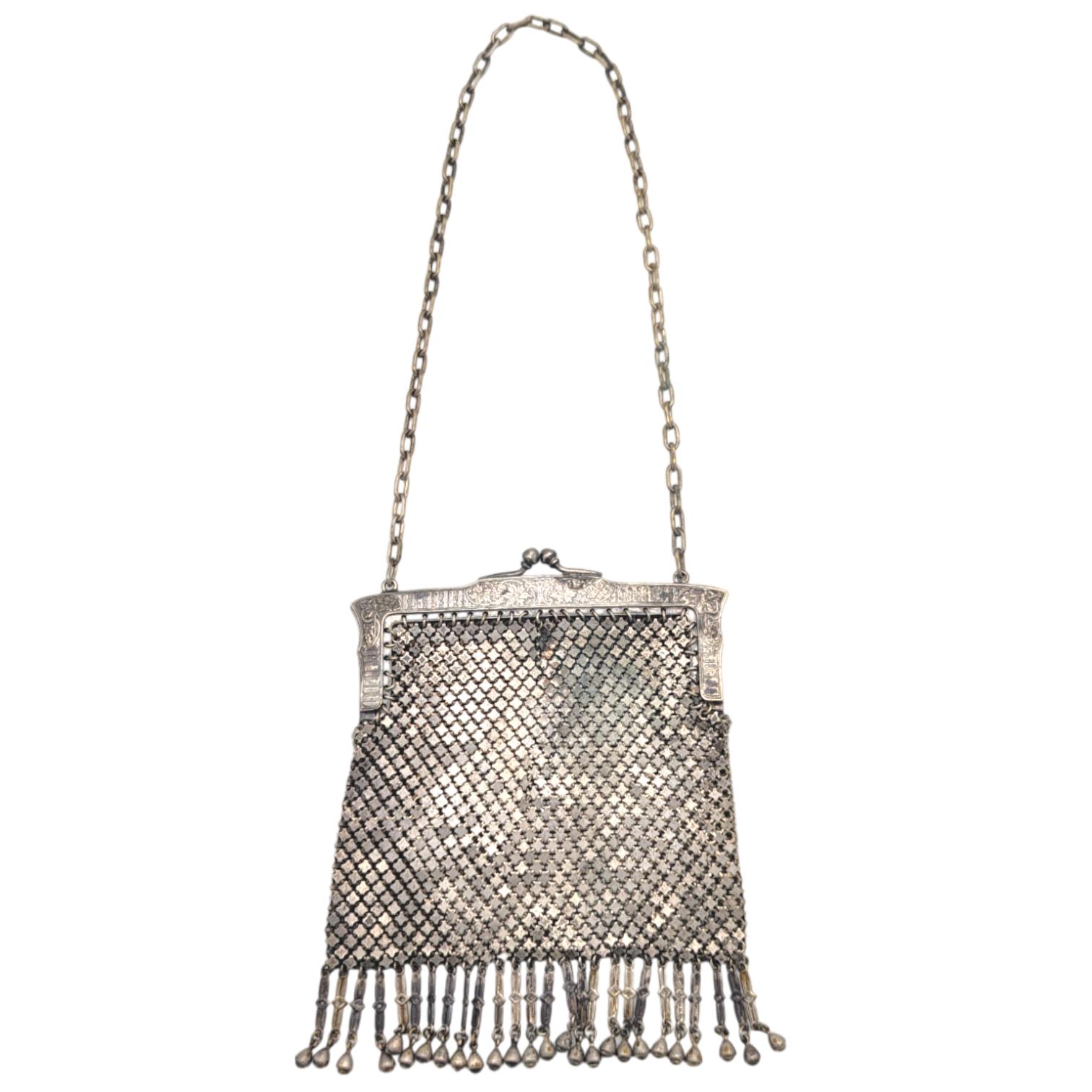 Antique German Silver Mesh Purse