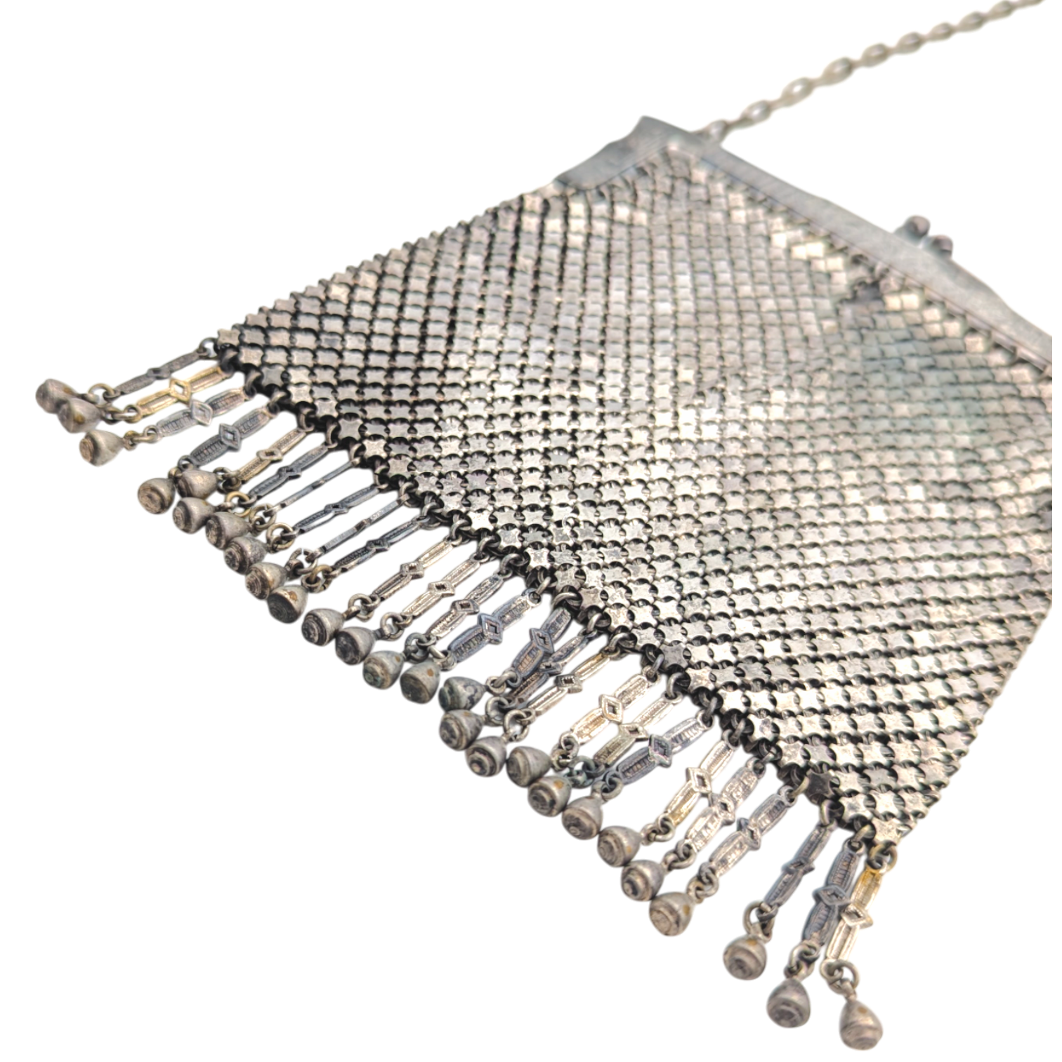 Antique German Silver Mesh Purse