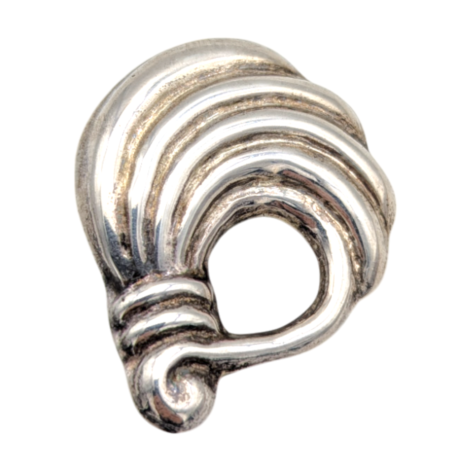 Vintage Taxco 925 Silver Brooch Embossed