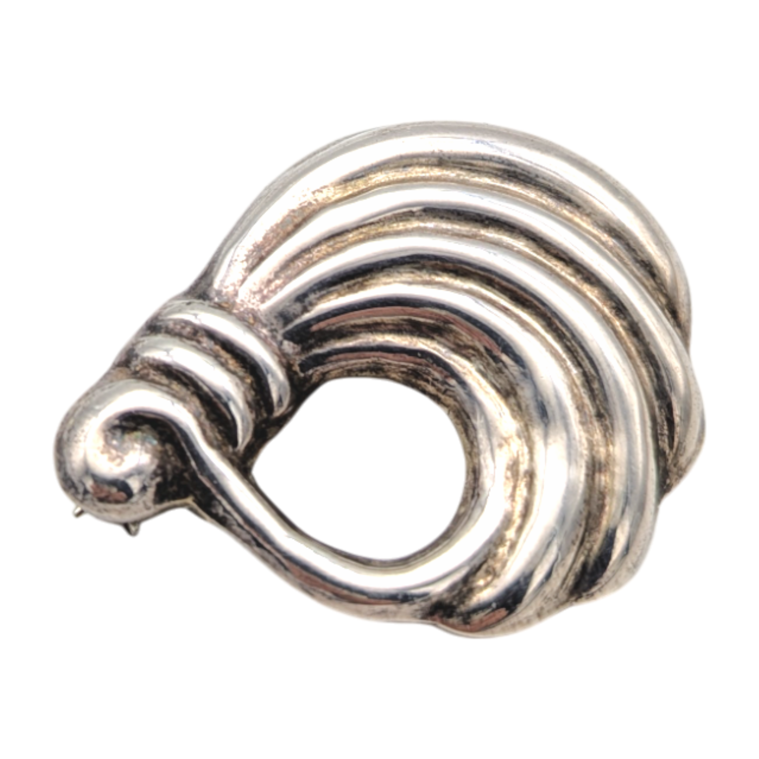 Vintage Taxco 925 Silver Brooch Embossed