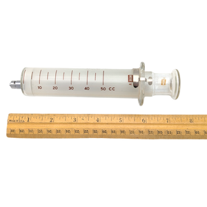 Vintage 50cc Glass Syringe
