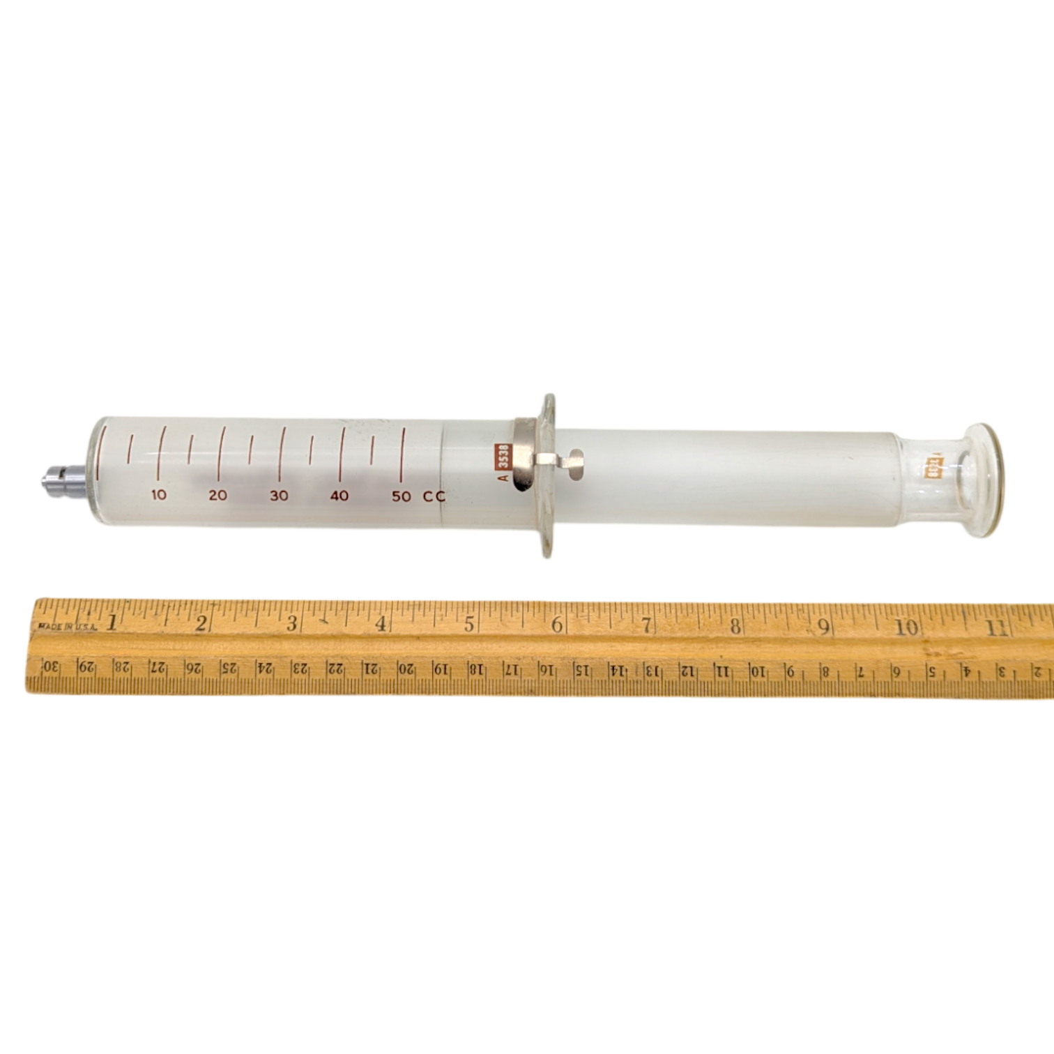 Vintage 50cc Glass Syringe