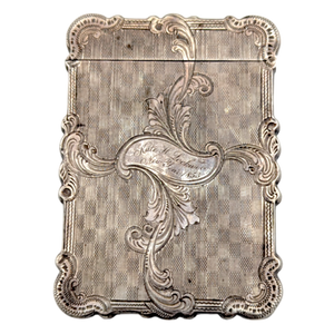 Antique 1853 Coin Silver Card Case