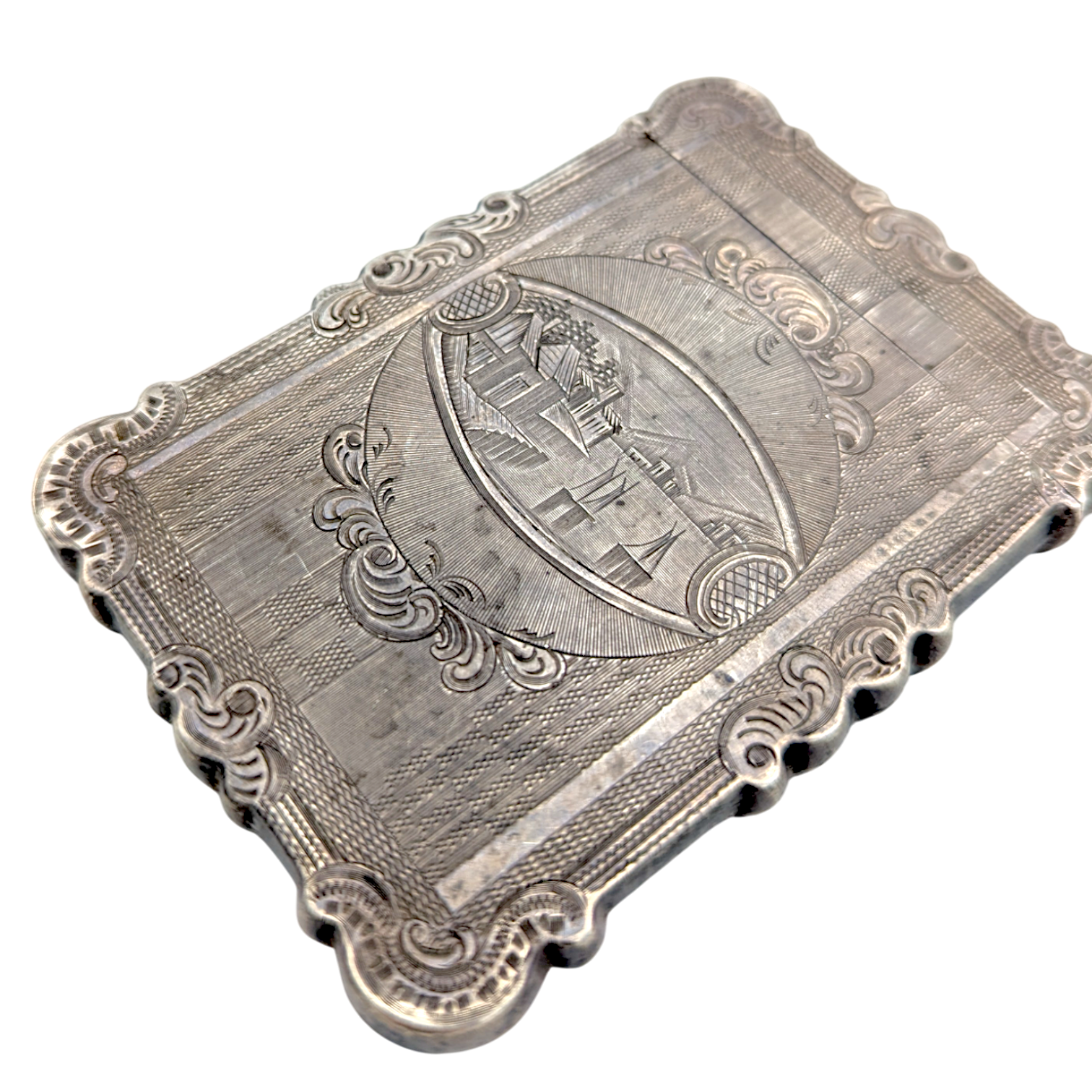 Antique 1853 Coin Silver Card Case