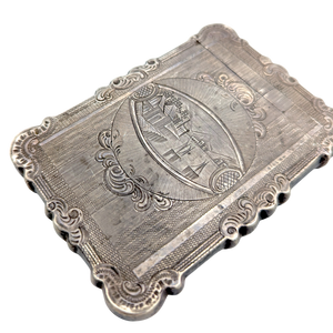 Antique 1853 Coin Silver Card Case