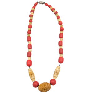 Antique Art Deco Celluloid Bead Necklace