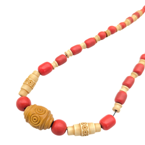 Antique Art Deco Celluloid Bead Necklace