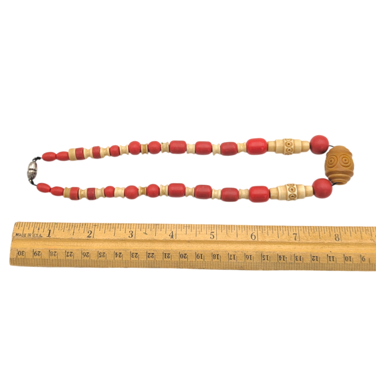 Antique Art Deco Celluloid Bead Necklace