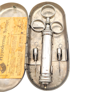 Antique Dr. David Roberts Veterinarian Hypodermic Syringe Set