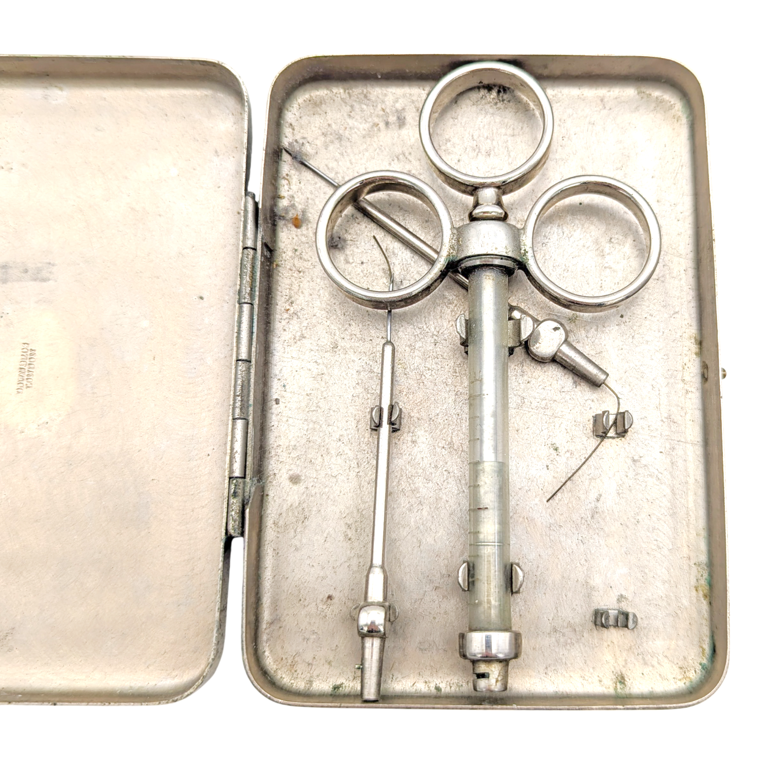 Antique Glass Hypodermic Syringe Set